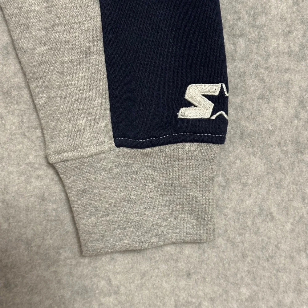 Starter New England Patriots NFL Crewneck Sweatshirt Gray Red Navy Mens Small